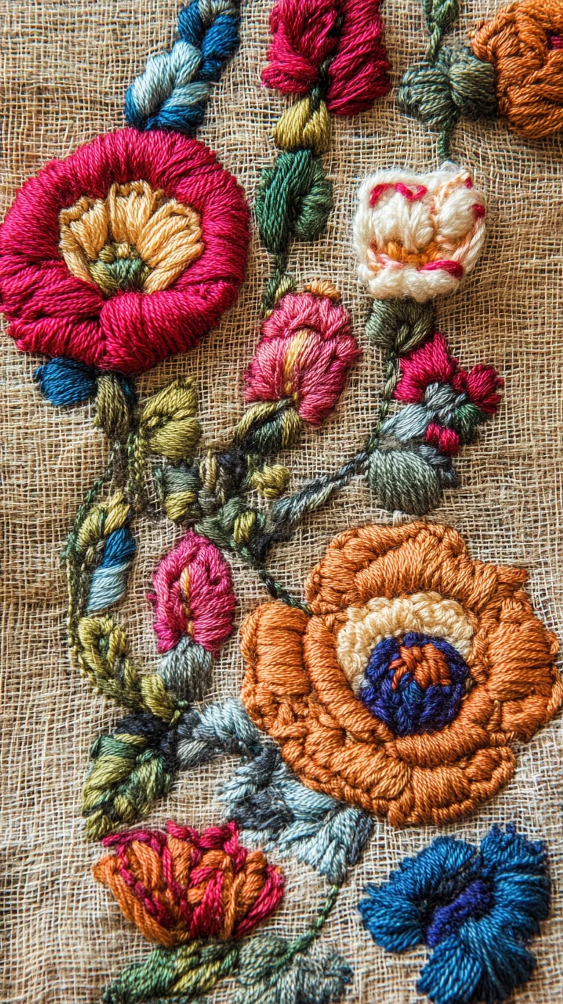 Embrace Nature's Palette: Vibrant Floral Embroidery for Unique Personal Style