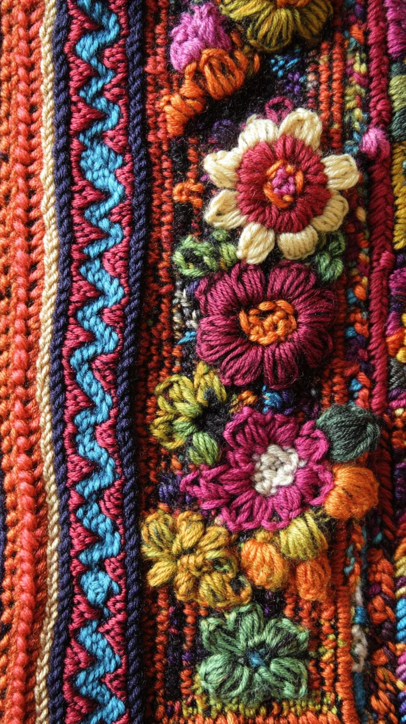 Embrace the Boho Vibe: Vibrant Floral Embroidery for a Chic Touch