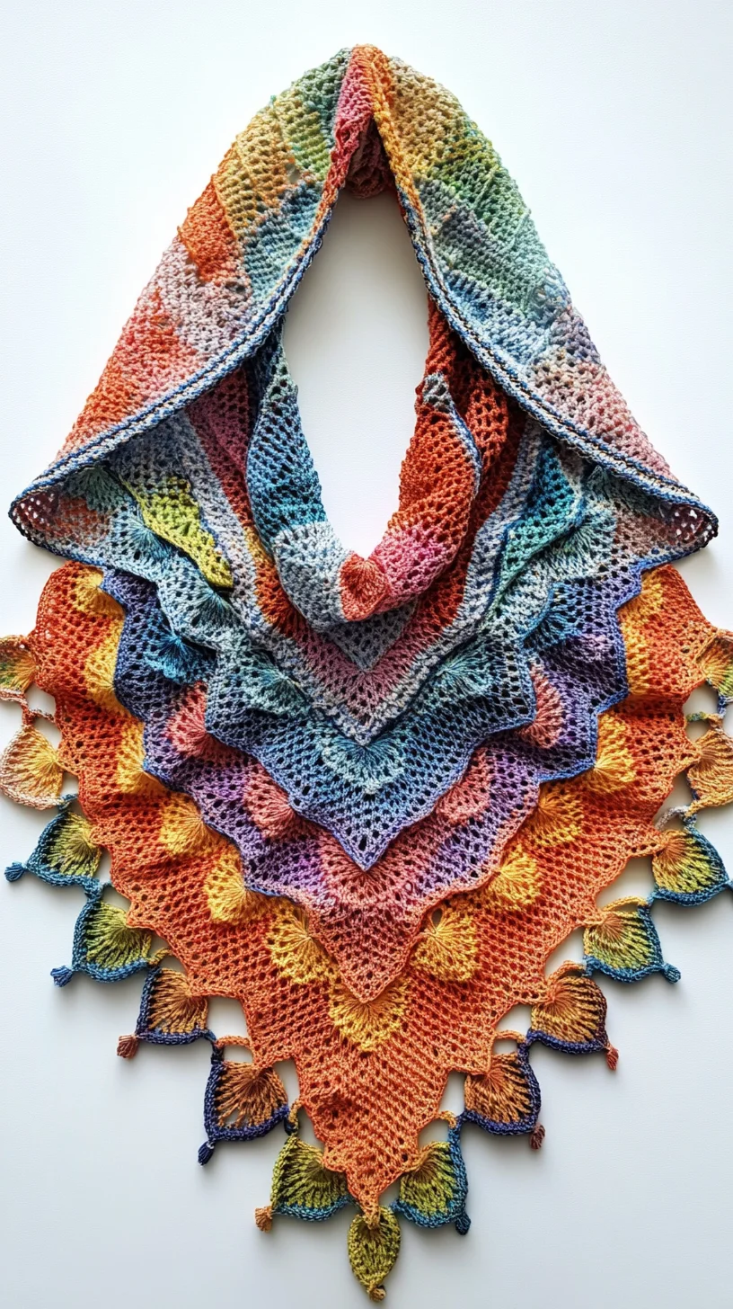 Embrace the Colorful Elegance of Crochet Shawls: A Must-Have Accessory!