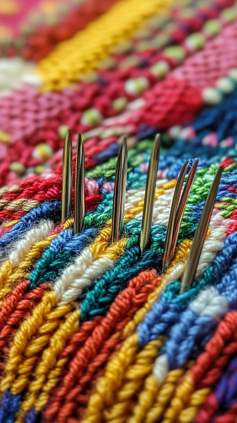 Embrace the Colorful Textures: A Vibrant Stitching Style for Every Craft Lover