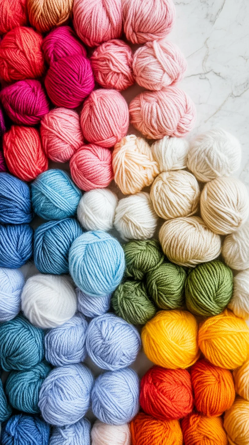 Embrace the Rainbow: A Colorful Yarn Palette for Creative Inspirations