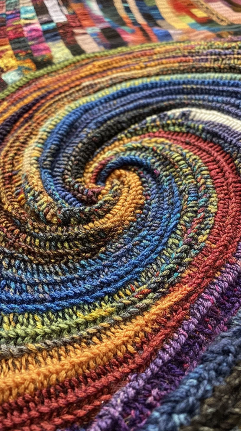 Embrace the Vibrant Swirl: A Bold Statement in Textile Art