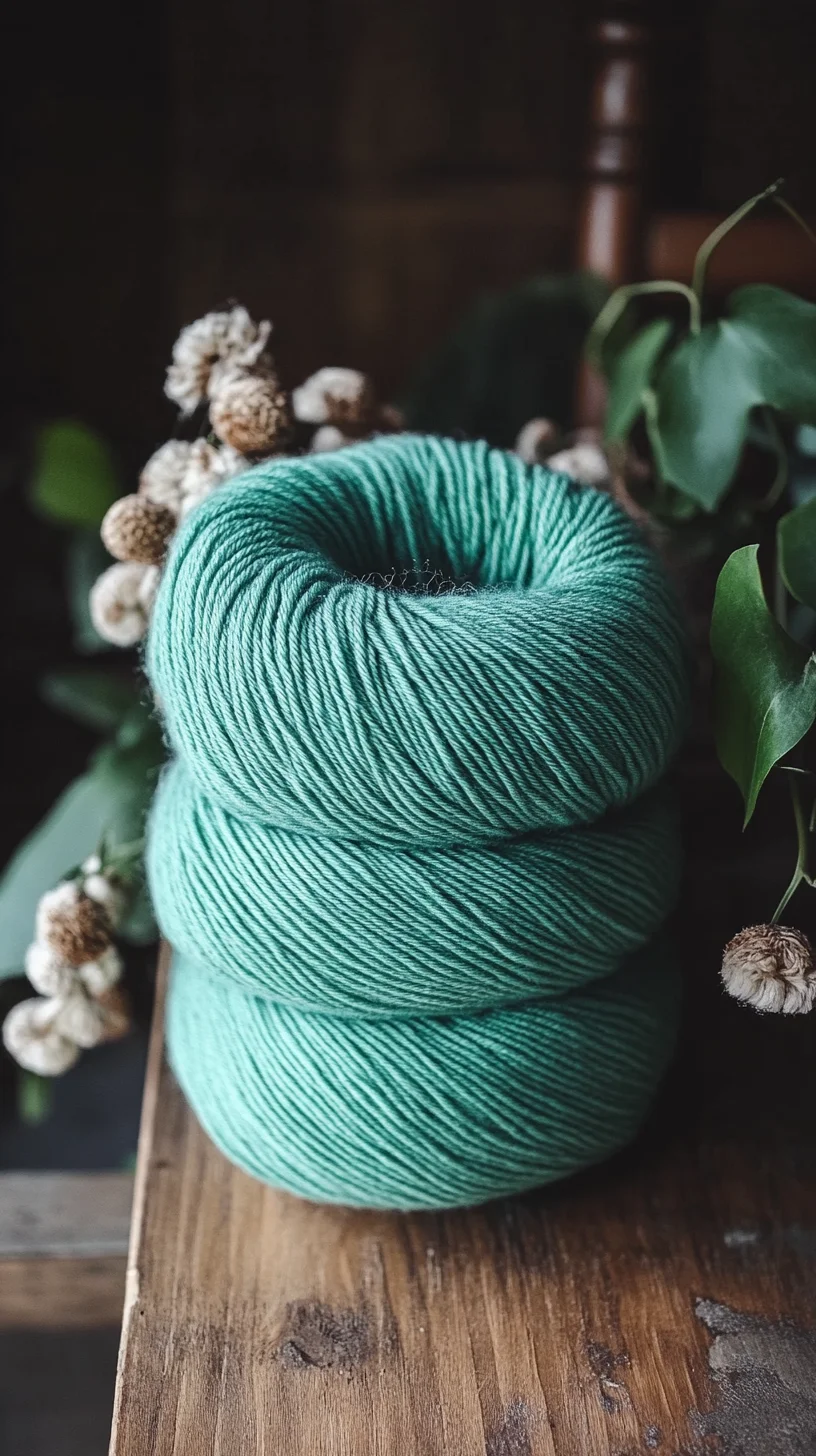 Embrace Tranquility: The Serene Charm of Soft Teal Yarn for Cozy Creations