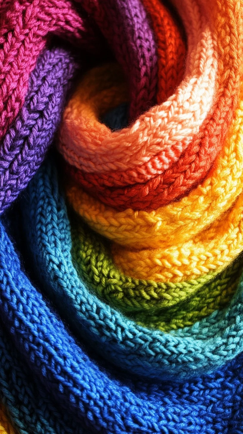 Embrace Vibrancy: The Colorful Knit Scarf That Elevates Any Winter Wardrobe