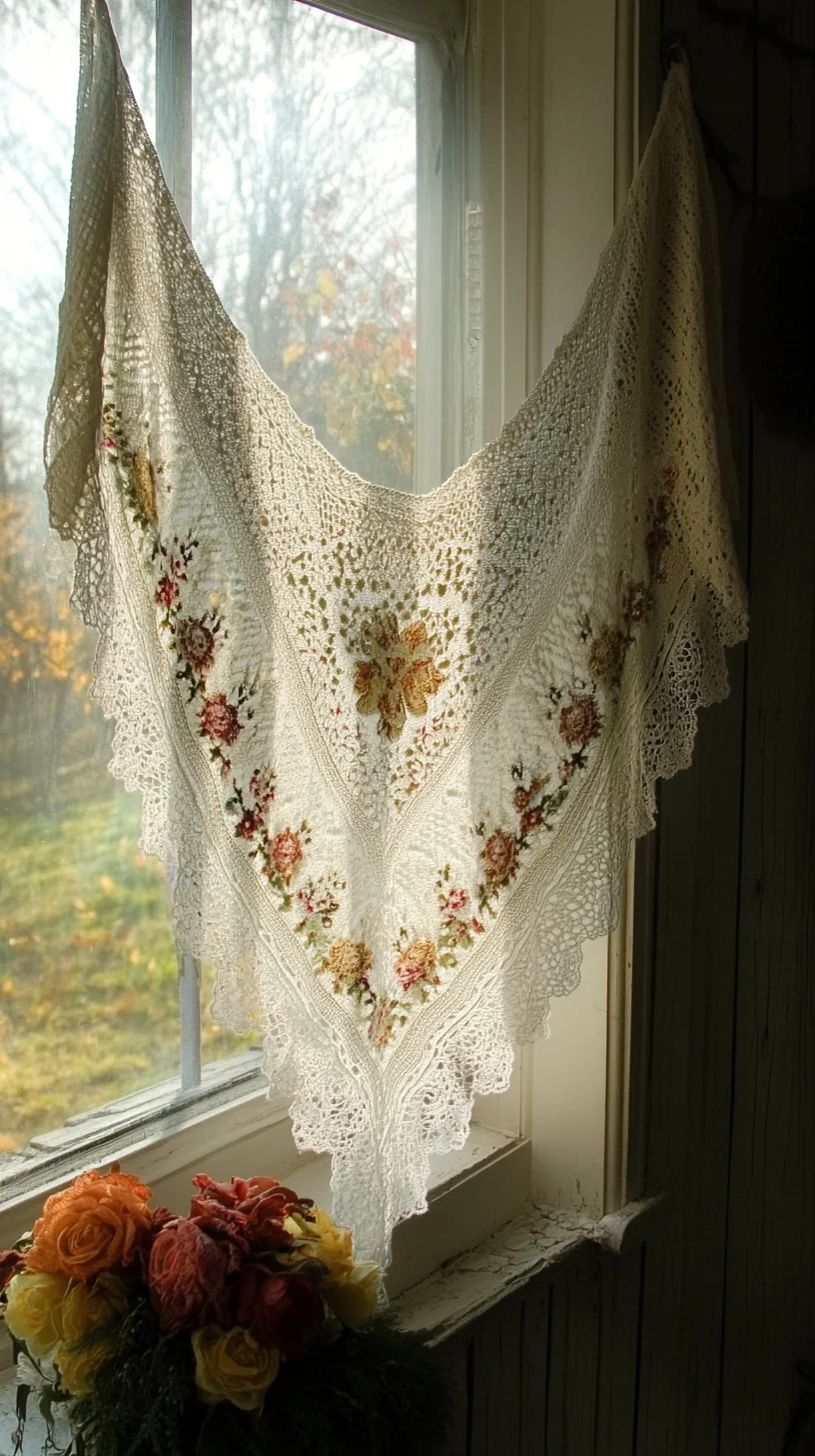 Embrace Vintage Charm with Elegant Lace Shawl Décor