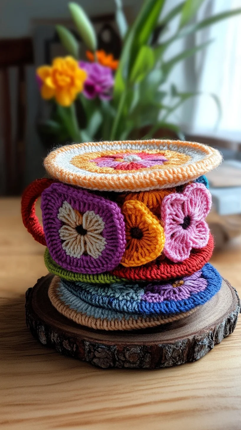 Embrace Whimsy: Colorful Crochet Coasters to Brighten Your Home