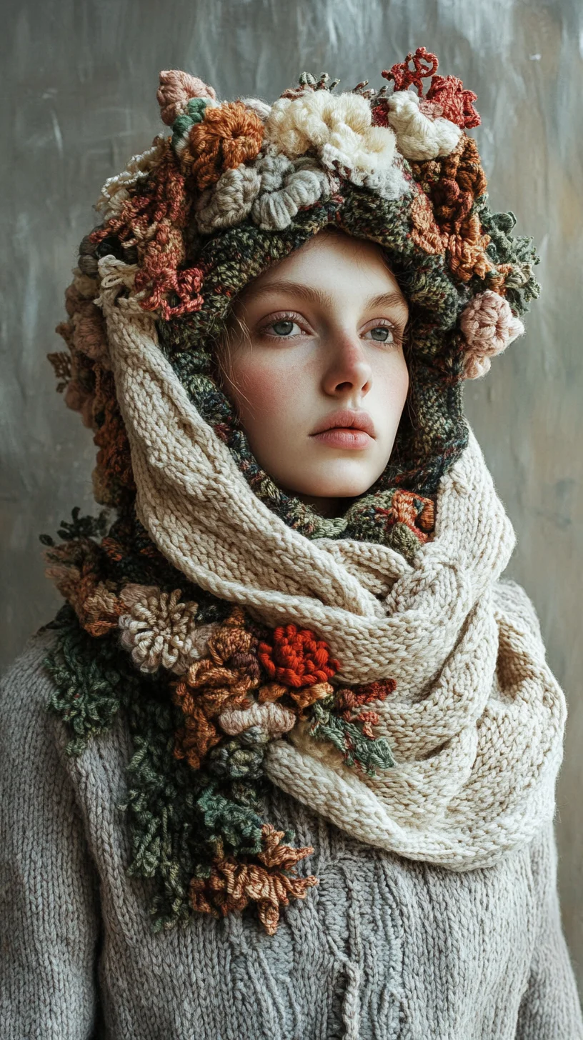 Embrace Whimsy: Floral Knitwear for a Cozy, Artistic Vibe