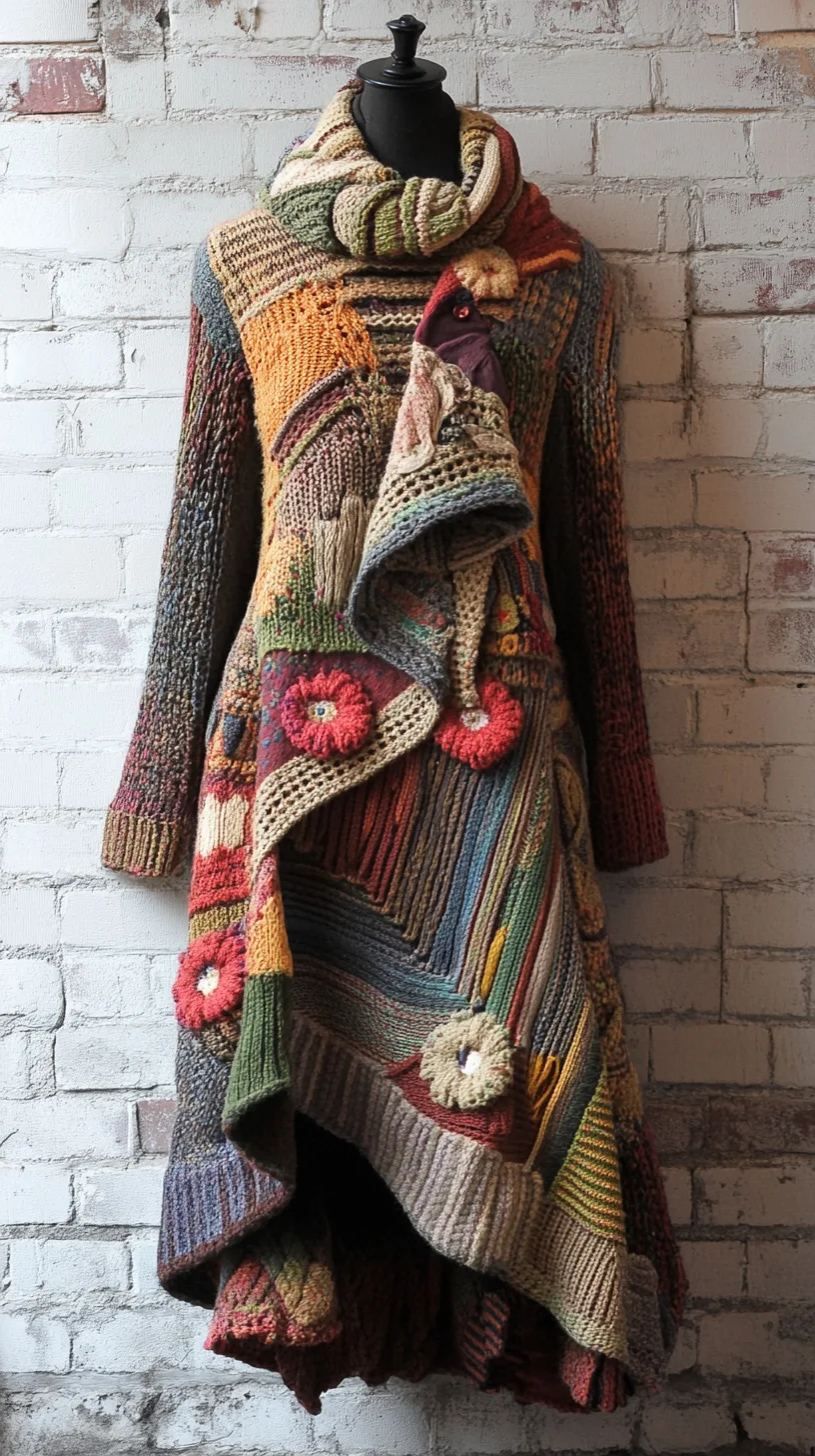 Embrace Whimsy: The Artful Patchwork Crochet Coat for Cozy Chic Fashion