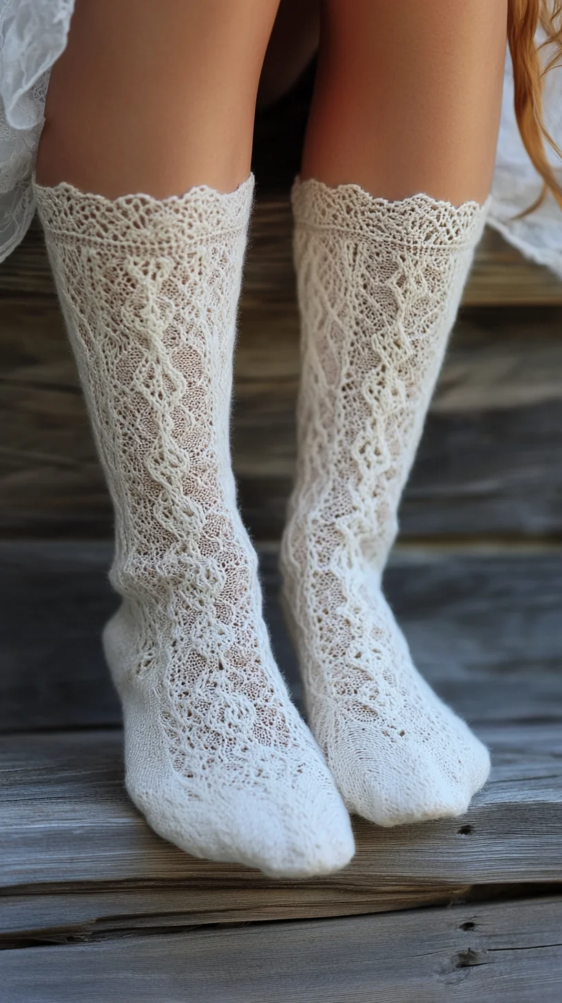 Embrace Whimsy: The Elegant Charm of Lace Knee-Length Socks