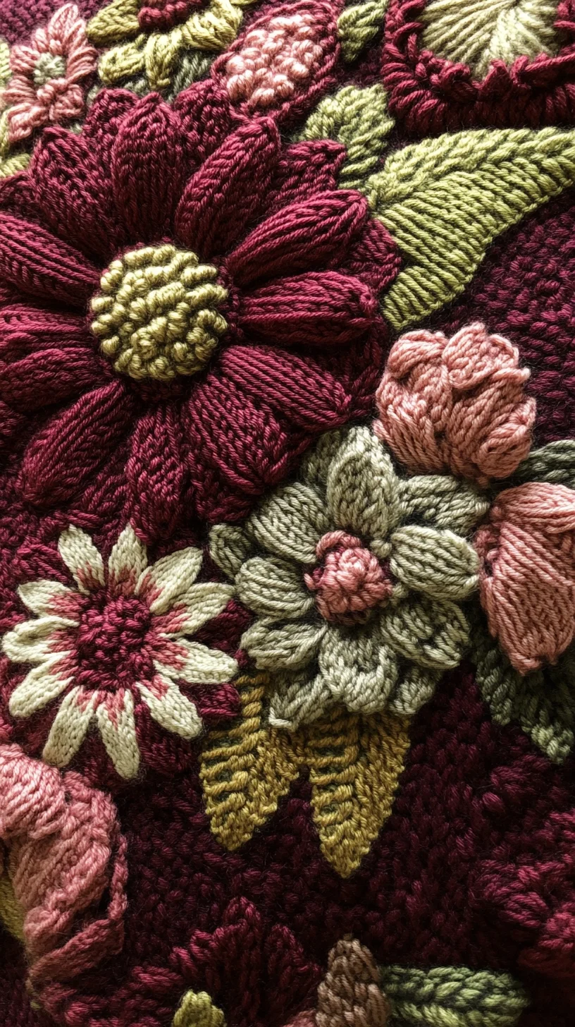 Revamp Your Look with Cozy Floral Knitting: A Textured Delight for Every Season