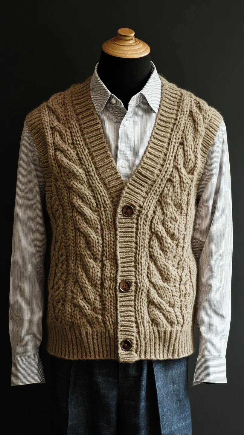 The Cozy Cable Knit Vest: Elevate Your Layering Game This Season