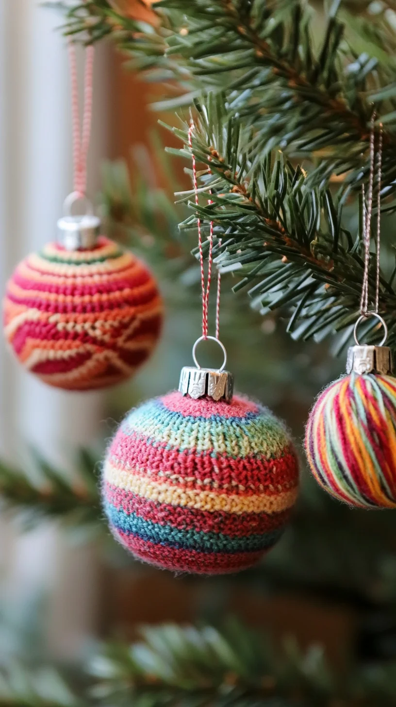 Transform Your Holiday Decor with Cozy Knitted Christmas Ornaments