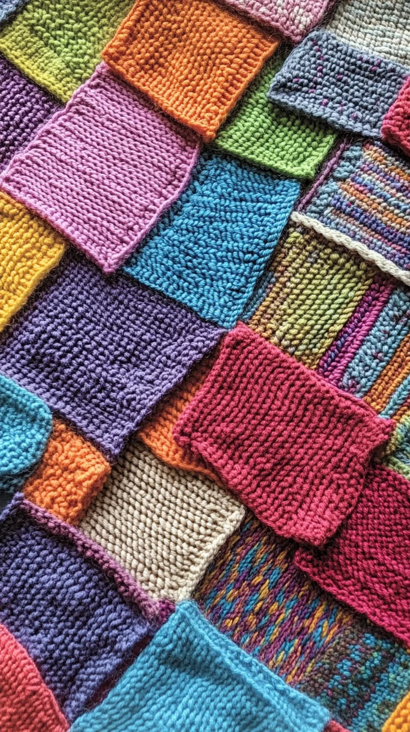 Unleash Your Creativity with Colorful Knitted Textures for a Cozy Vibe