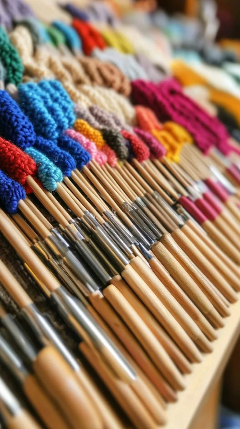 Unleash Your Creativity with Colorful Yarn and Beautifully Crafted Crochet Hooks