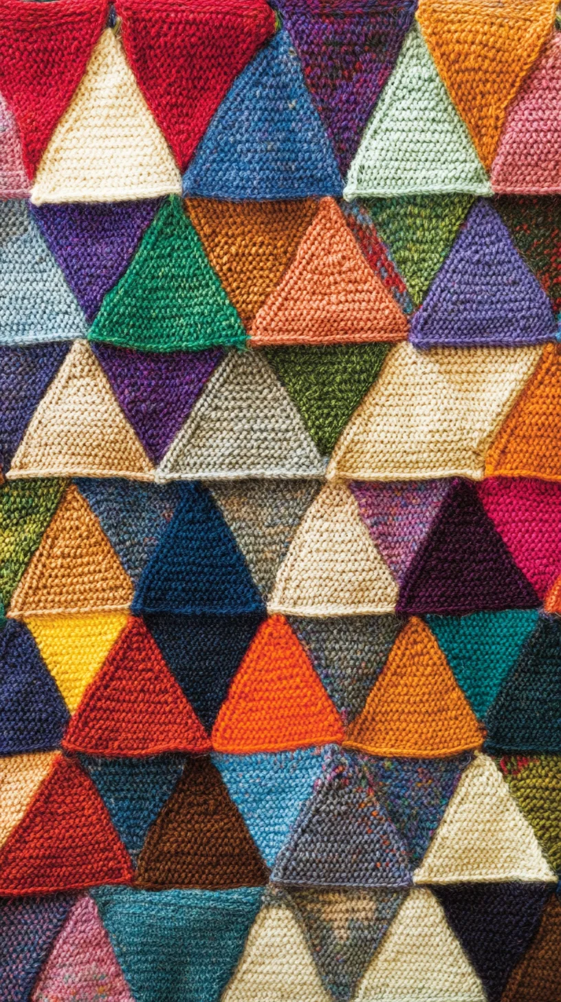 Unleash Your Creativity with Vibrant Triangular Knit Patterns!