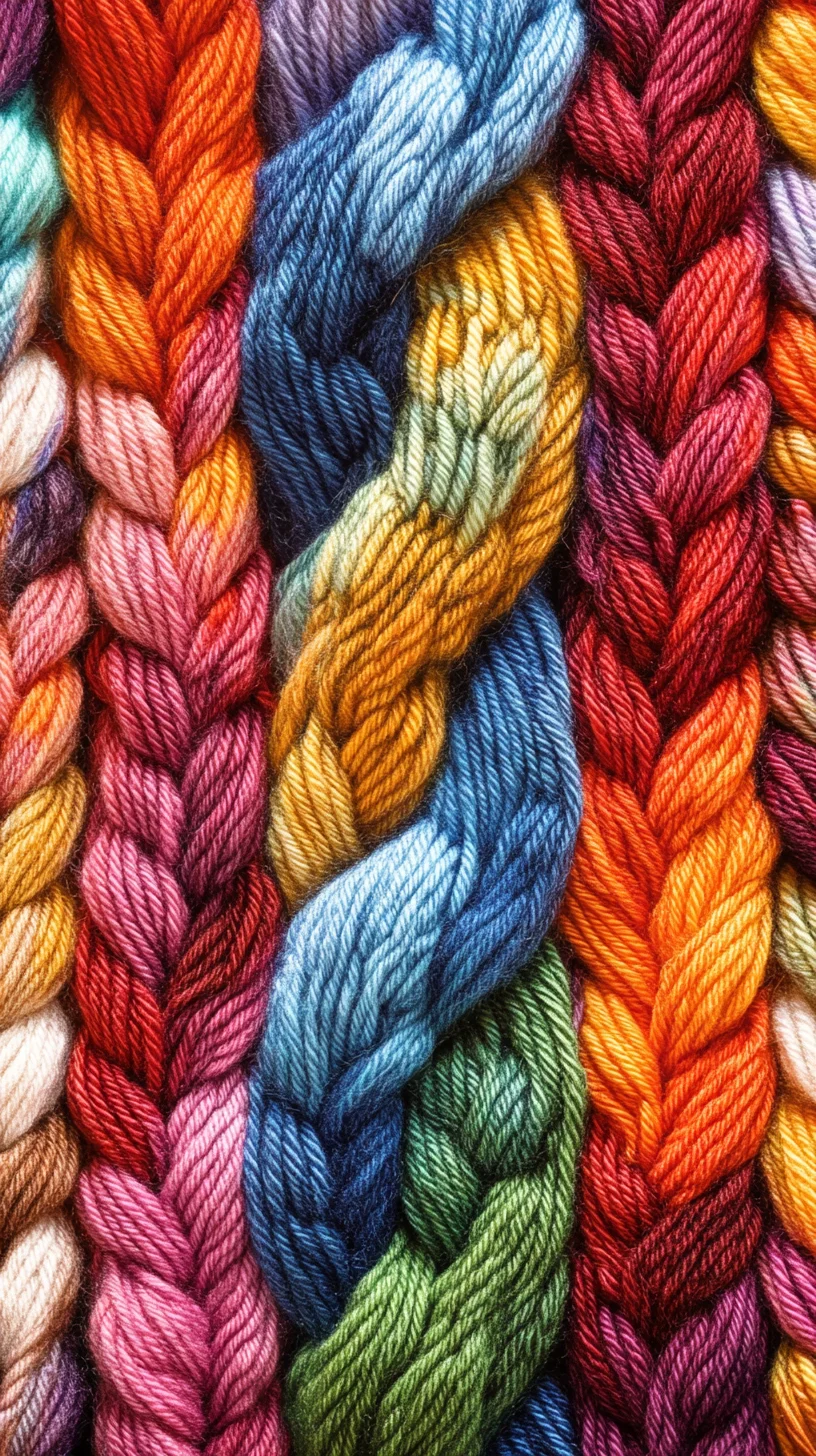 Vibrant and Textured: The Ultimate Colorful Knit Braid for Statement Styles