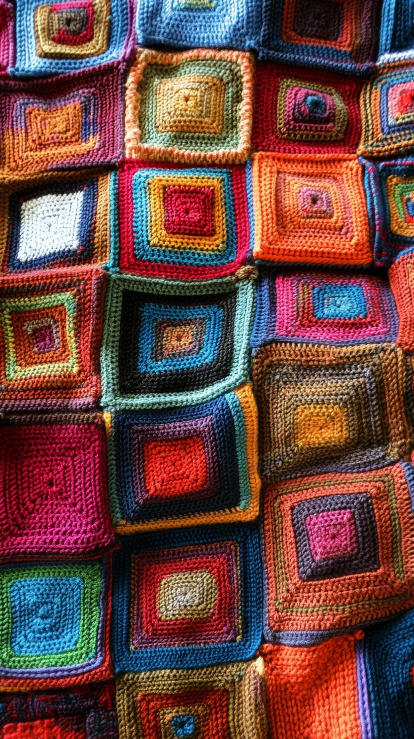 Vibrant Crochet Blanket: A Cozy Statement Piece for Any Home