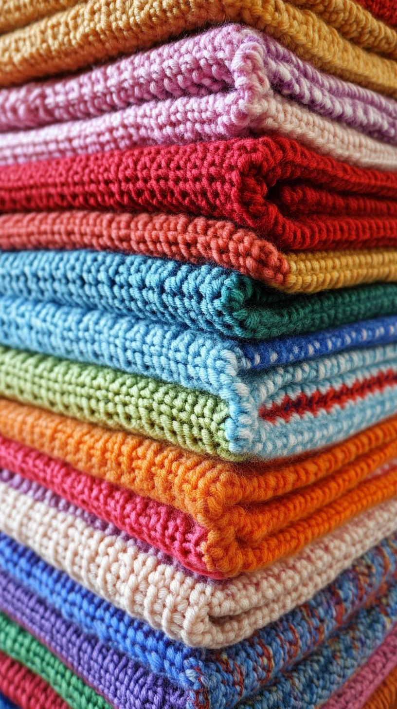 Vibrant Crochet Blankets: Cozy Up Your Space with Colorful Textures