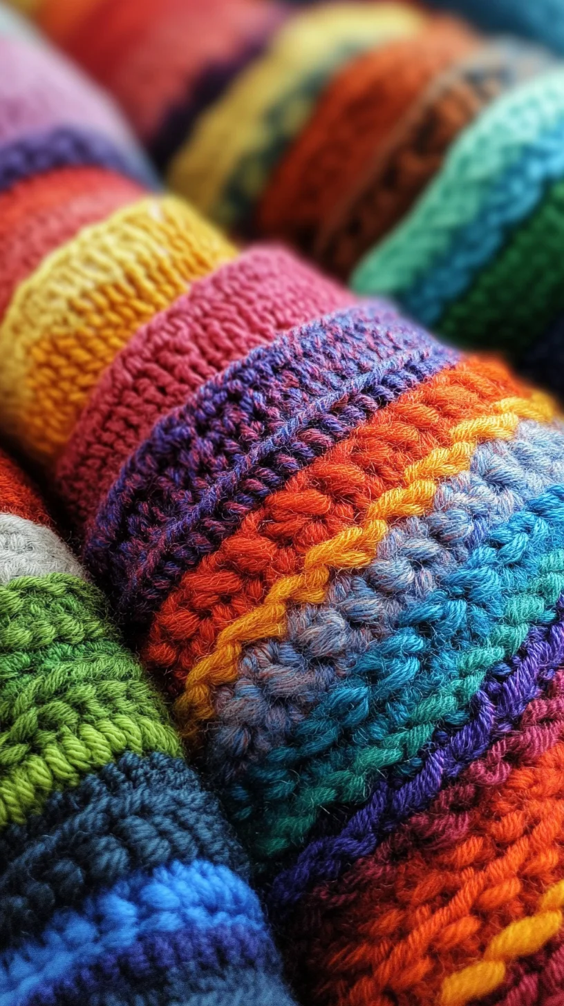 Vibrant Crochet Texture: A Playful Addition to Your Style Palette