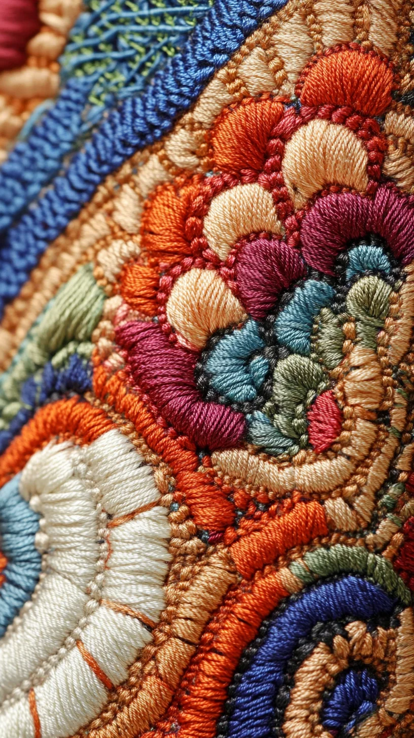 Vibrant Embroidery: Elevate Your Style with Colorful Textures and Patterns