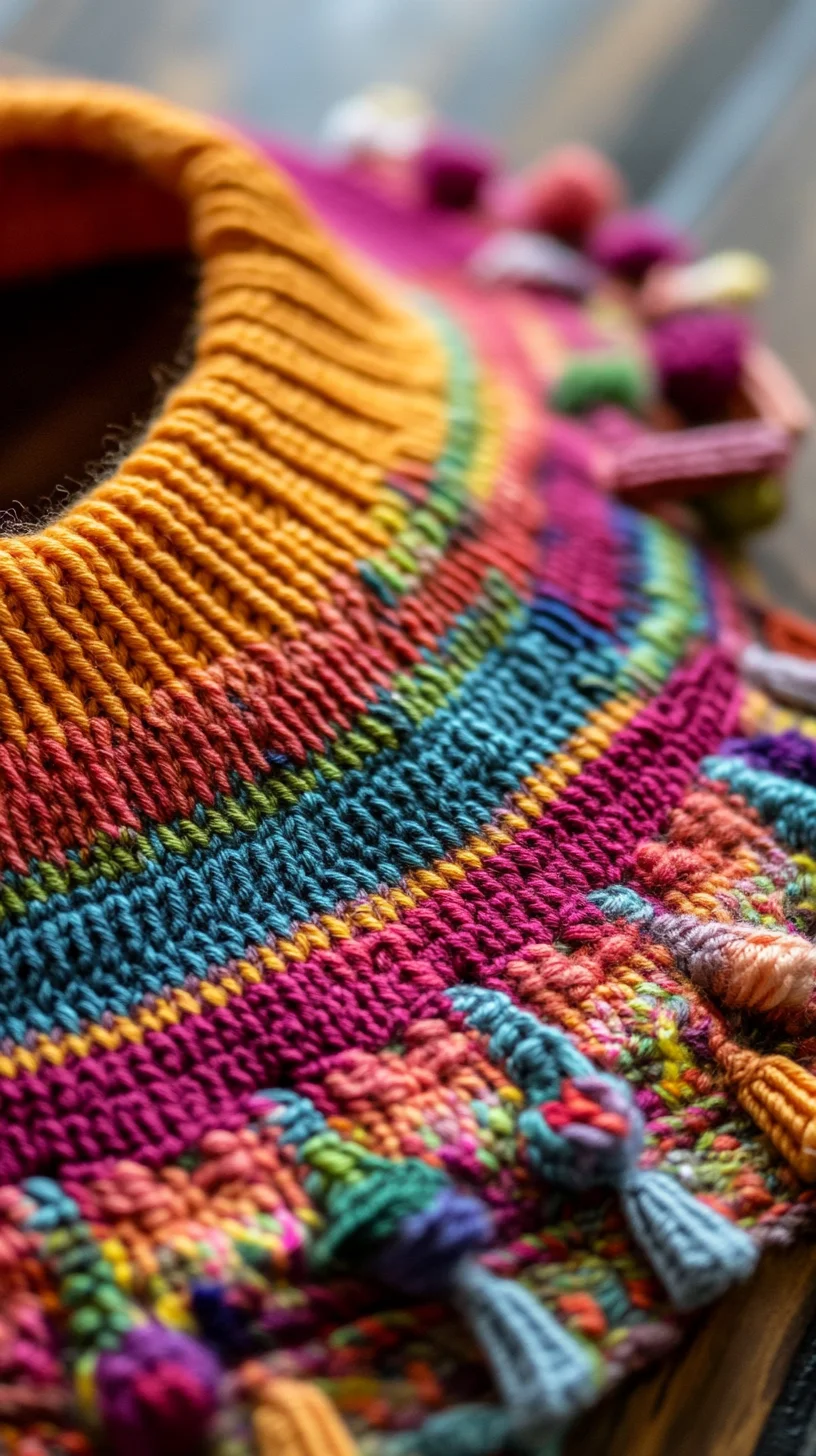 Vibrant Knit: Elevate Your Wardrobe with Colorful Textured Styles