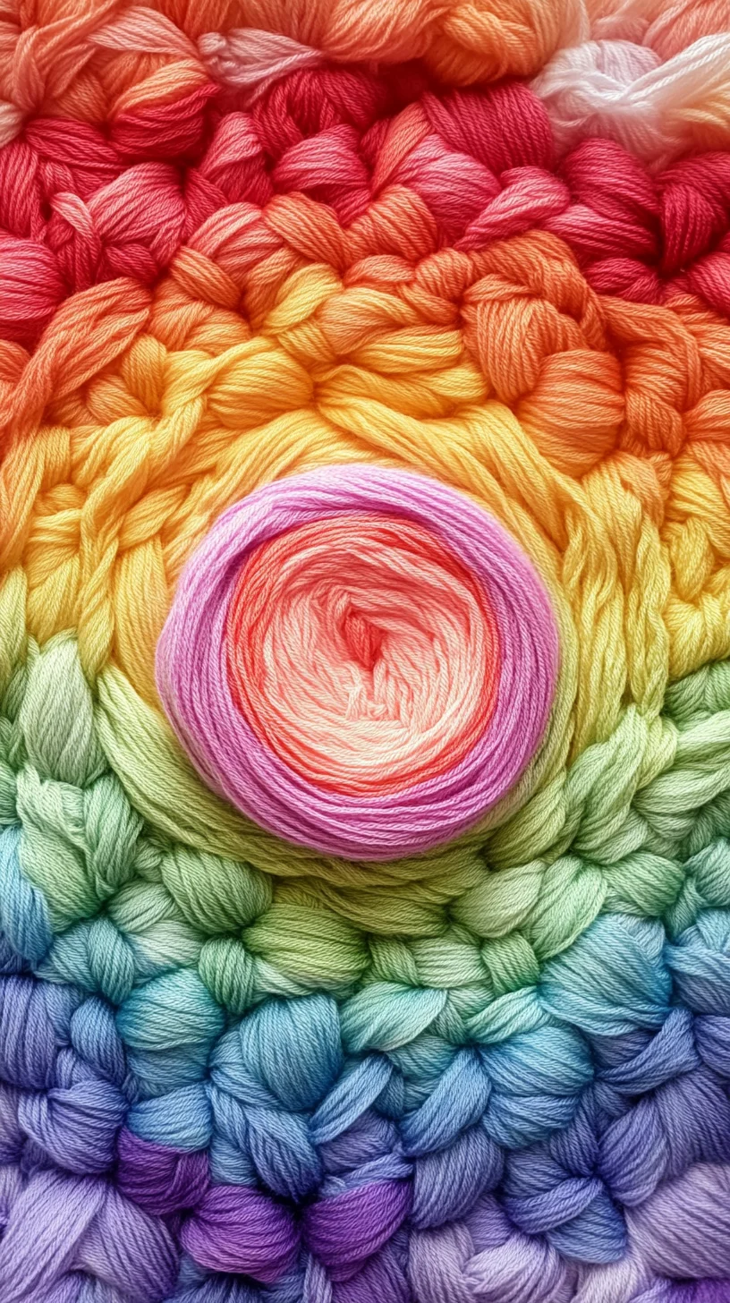 Vibrant Rainbow Crochet: Craft Your Colorful Sanctuary!