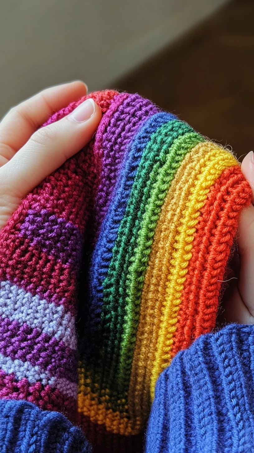 Vibrant Rainbow Knits: A Cozy Touch of Color for Your Wardrobe