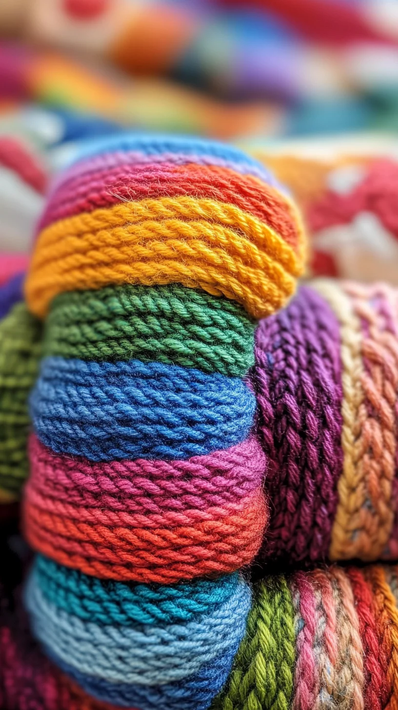 Vibrant Rainbow Yarn: The Ultimate Crafty Style for Colorful Creativity