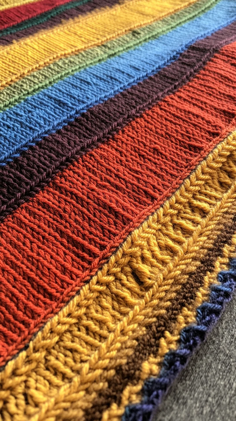 Vibrant Stripes: A Bold and Beautiful Knitted Style for Every Occasion