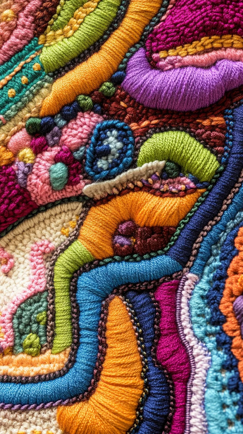 Vibrant Textured Embroidery: Elevate Your Style with Color and Depth