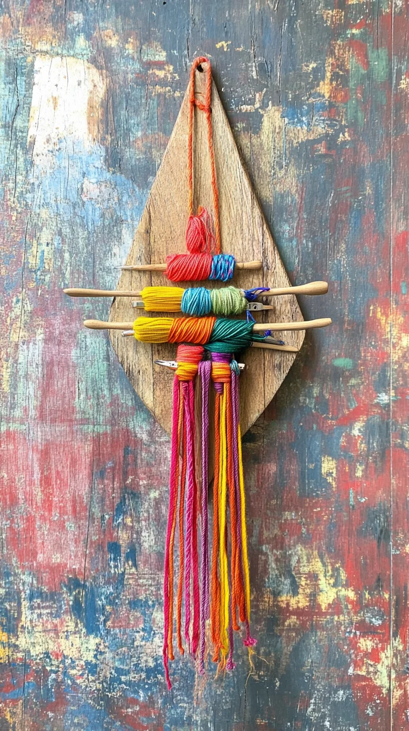 Vibrant Textured Yarn Art: Elevate Your Décor with Colorful Craftsmanship