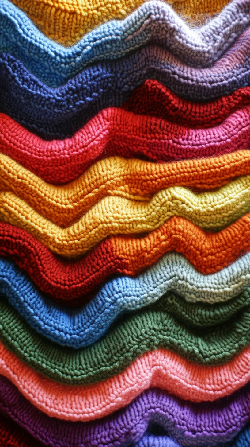 Vibrant Waves: Embrace the Bold Textures of Colorful Crochet Design