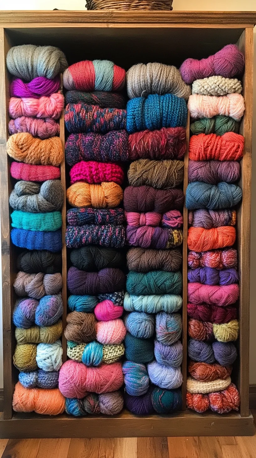 Vibrant Yarn Stash: Elevate Your Crafts with Colorful Textures and Patterns