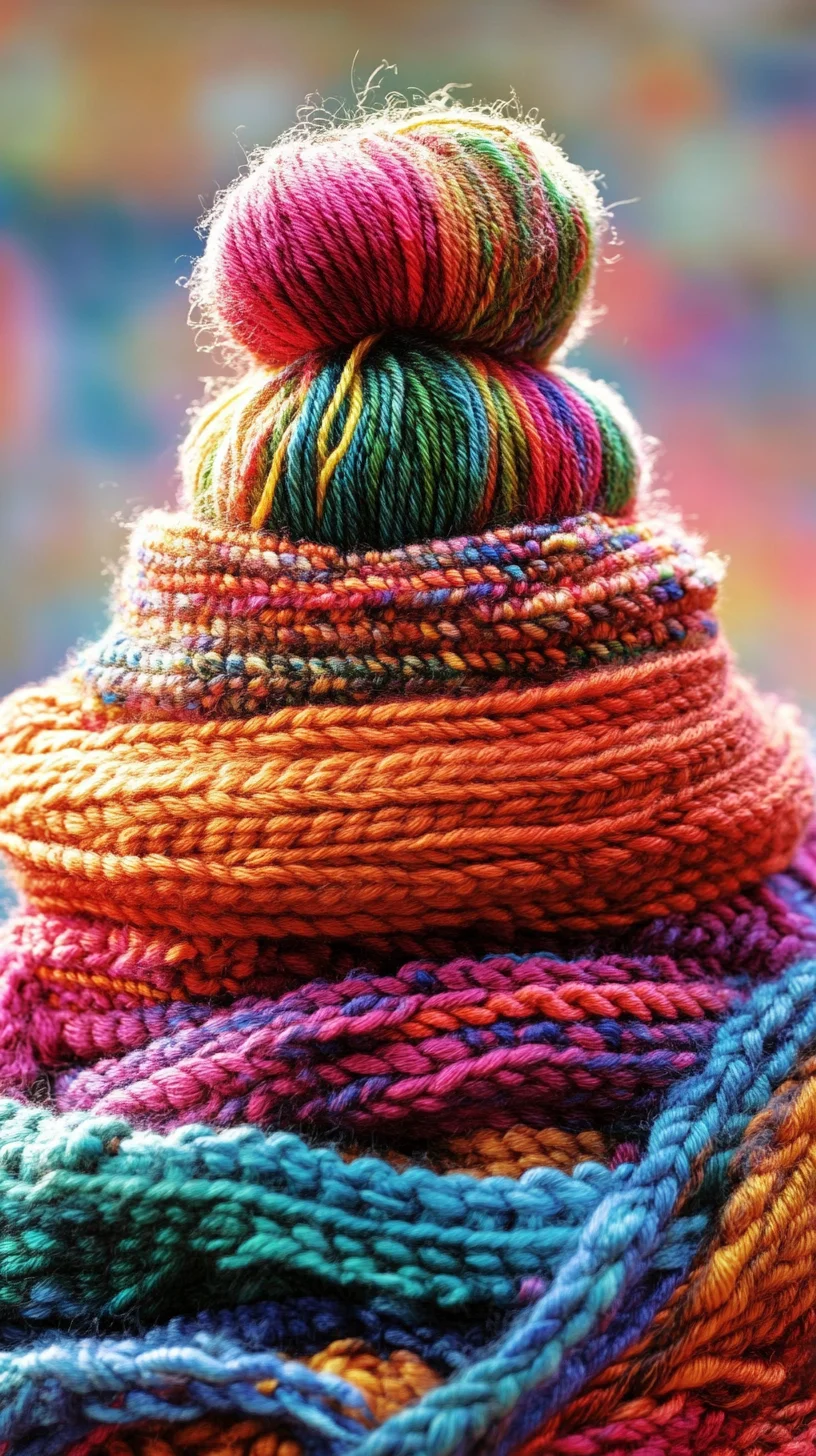 Vibrant Yarn Wonders: Elevate Your Look with Colorful Knit Styles