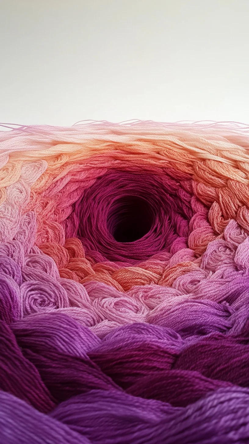 Whimsical Ombre Yarn: A Stunning Blend of Nature’s Hues for Your Creative Space