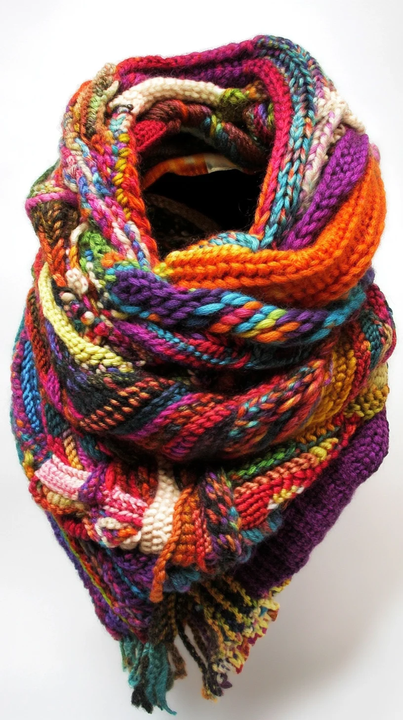 Wrap Yourself in Color: Embrace a Cozy and Chic Oversized Knit Scarf