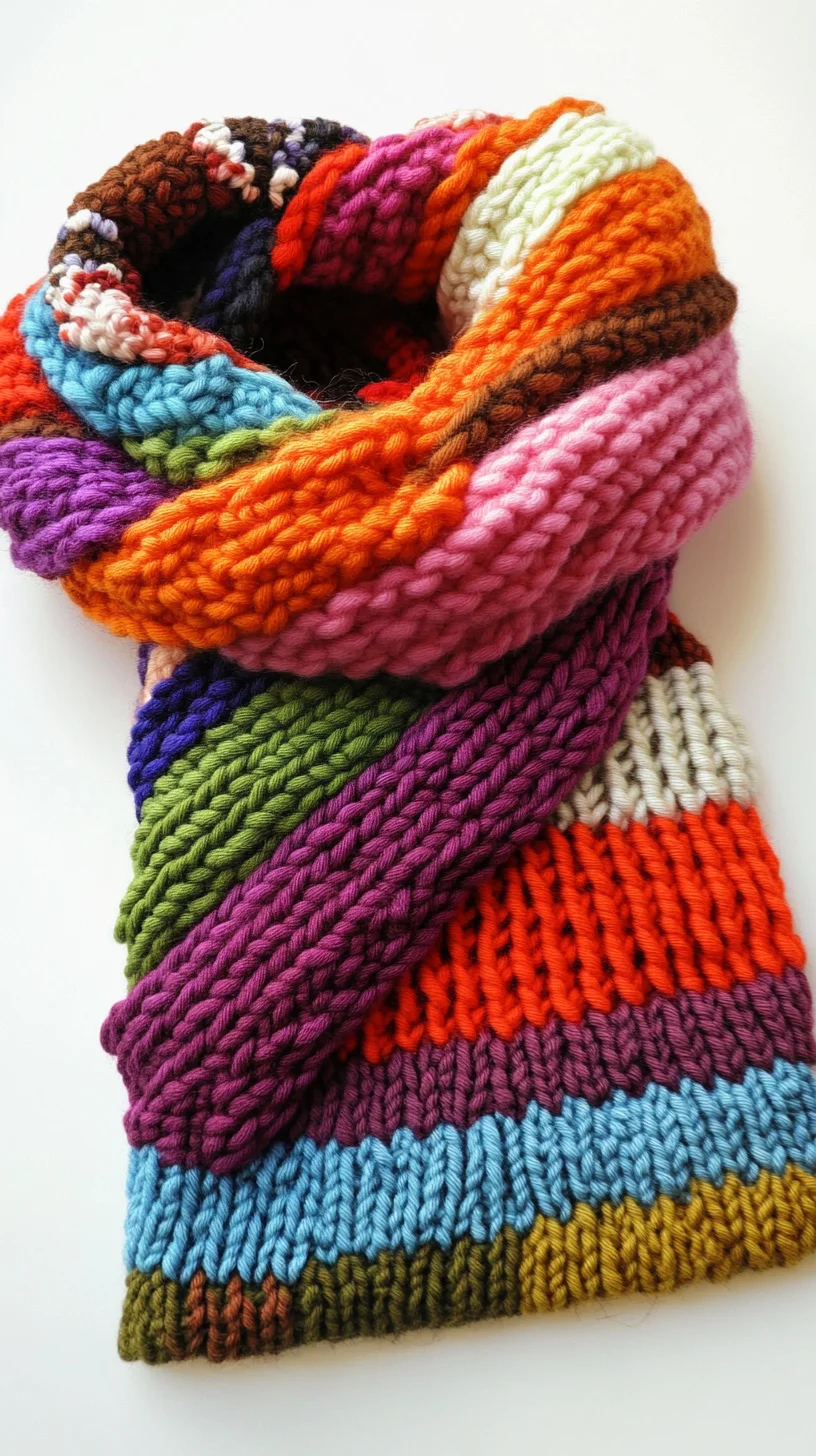 Wrap Yourself in Color: The Ultimate Cozy Knit Scarf for Any Season