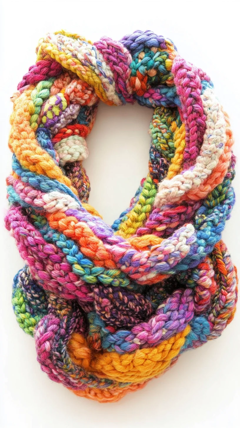 Wrap Yourself in Joy: The Vibrant Crochet Scarf That Elevates Any Winter Outfit